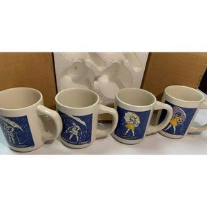 4 Vintage Morton Salt Coffee Mugs unused in box
